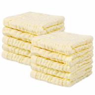 soft and gentle: ppogoo baby muslin washcloths - 10 pack shower gift for sensitive skin logo