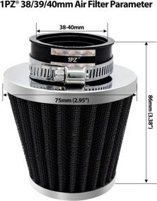 img 3 attached to 🔧 High Performance 1PZ SR1-AF3 38mm Air Filter for GY6 50cc QMB139 Moped Scooter Off Road Motorcycle ATV Quad Wheeler XR50 CRF50 XR CRF 90cc 110cc 125cc Dirt Pit Bike