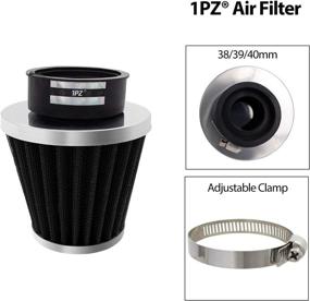 img 1 attached to 🔧 High Performance 1PZ SR1-AF3 38mm Air Filter for GY6 50cc QMB139 Moped Scooter Off Road Motorcycle ATV Quad Wheeler XR50 CRF50 XR CRF 90cc 110cc 125cc Dirt Pit Bike