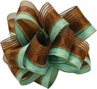 🎀 berwick wired edge springs craft ribbon, 1-1/2-inch wide by 50-yard spool in rich chocolate color logo