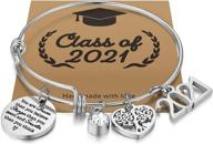 🎓 haoze graduation gifts for her 2021 - college & high school graduation gifts, inspirational bracelet: she believed, she did - ideal for sisters & best friends logo