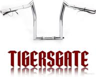 🐅 tigersgate chrome pre-wired 14" rise meathook monkey bars 1 1/4" ape hanger handlebars for 2015-2022 harley road glide logo