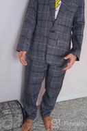 img 1 attached to Boys' Classic Casual Plaid Blazer Outfits in Suits & Sport Coats - Perfect for Stylish Wardrobe review by Ryan Cross