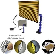 🔦 enhanced jmgist led stripe line board for precise paintless dent repair - usb powered double stripe reflector board логотип