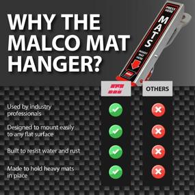 img 2 attached to 🧹 Malco Mat Clamp - Securely Hang Your Car Wash Floor Mats with this Heavy Duty Aluminum Hanger - Pack of 4 (810149PK4)