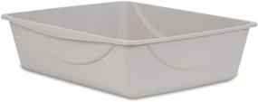 img 2 attached to 🐾 Compact and Stylish Petmate Litter Pan: Blue/Gray, Small