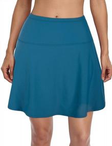 img 3 attached to High Waist UV 50+ Swim Skirt For Women: Multi-Purpose Athletic Tankini Bottom By Mycoco