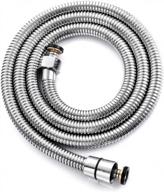 59" stainless steel chrome extra long shower hose extension replacement for rv handheld sprayer toilet cord cable logo