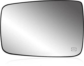 img 4 attached to 🔍 Compatible Driver Side Heated Mirror Glass for Dodge Ram Pick-Up 1500 2500 2009-2018 - Replacement 68079363AA, 68050299AA - Exterior Convex Side View Mirror with Backing Plate