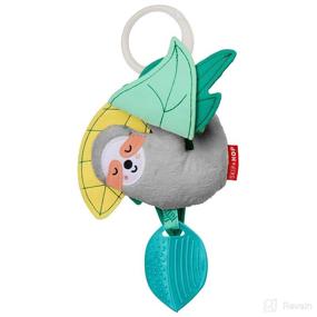 img 3 attached to Skip Hop Tropical Paradise Jitter Sloth Baby Stroller Toy