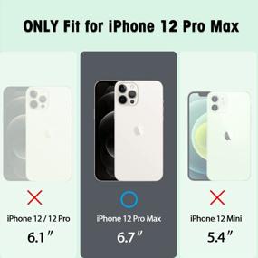 img 3 attached to Shockproof Clear Case For IPhone 12 Pro Max - Hard PC+TPU Bumper Protective Cover - Cutebe Series - 6.7 Inch - 2020 Release