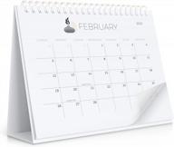 2023 small desk calendar with stickers - 6" x 8" flip desktop organizer - runs until june 2024 logo