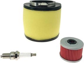 img 4 attached to 🔧 High-Quality Syconeer Air Filter, Oil Filter, and Spark Plug Replacement for Honda Foreman 400 450 TRX400 TRX450 & Honda Rancher 350 TRX350