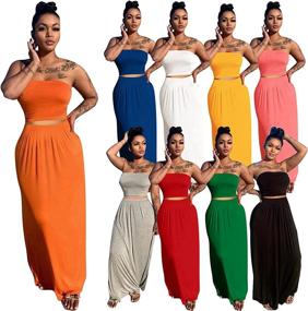 img 2 attached to Womens Bodycon Strapless Clubwear Outfits Women's Clothing via Dresses