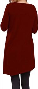img 1 attached to Ultra-Comfy And Stylish: KORSIS Women'S Long Sleeve Tunic Dress With T-Shirt Design