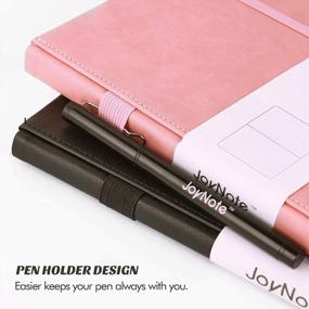 img 1 attached to 2 Pack Hardcover Notebook - JoyNote A5 College Ruled Writing Journal With Pen Loop, 96 Sheets/192 Pages & 2 Plan Stickers Gifts | 5.75 X 8.25 Inches (Black Pink)