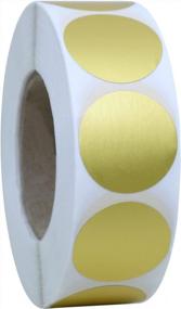 img 4 attached to 1,000 Gold Foil Round Stickers: Hybsk Color-Coded Dot Labels, 1 Inch In Diameter