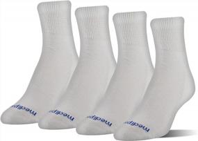 img 1 attached to Stay Cool And Comfy With MediPEDS Women'S Coolmax Quarter Socks - Grab 4 Pairs Now!