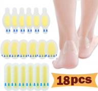 say goodbye to blisters with our blister prevention pads - 18pcs new material gel guard, waterproof and perfect for fingers, toes, forefoot, and heel логотип
