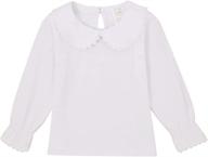 👚 modntoga sleeve collar blouse off white: stylish girls' clothing tops, tees & blouses logo