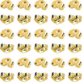 img 4 attached to Upgrade Your Earrings With SANNIX Gold Plated Replacement Ear Lockings - 30Pcs/15 Pairs Guaranteed Security