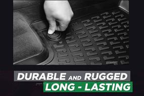 img 2 attached to Croc Liner Floor Mats: Beige, Custom Fit for BMW X1 (2016-2022) - All Weather Front and Rear