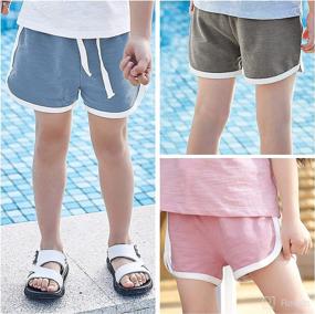 img 3 attached to 👶 Versatile Kids Summer Sports Shorts: Active Baby Toddler Dolphin Beach Shorts for Running, Workouts, and Fashion