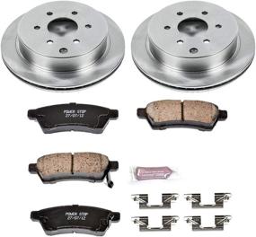 img 1 attached to 🔝 Enhance Your Braking Performance: Power Stop KOE4621 Autospecialty Rear Replacement Brake Kit with OE Brake Rotors & Ceramic Brake Pads