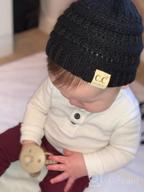 img 1 attached to Infant Baby Beanie Knit Winter Hat - Funky Junque Exclusives Skull Cap Warm Soft review by Jessica Rodriguez