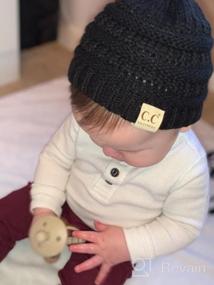 img 4 attached to Infant Baby Beanie Knit Winter Hat - Funky Junque Exclusives Skull Cap Warm Soft