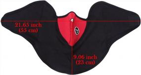 img 1 attached to 3PCS Neoprene Thermal Fleece Cold Weather Half Face Mask - Ideal For Motorcycle, Bicycle, Skiing & More!