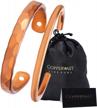 copper bracelet for joint pain & arthritis relief: solid & tear drop styles for men and women logo