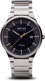 img 4 attached to BERING Men'S Analogue Quartz Watch With Titanium Strap