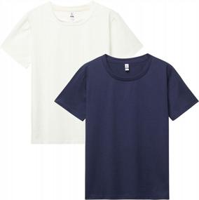 img 1 attached to Набор из 2 удобных хлопковых футболок для мальчиков от HiddenValor