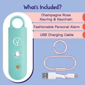 img 2 attached to Vantamo Personal Alarm For Women: Extra Loud Double Speakers, Low Battery Notice & Strobe Light - Rechargeable Safety Keychain