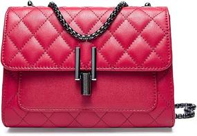 img 4 attached to Genuine Lightweight Crossbody Handbags & Wallets for Women - Plergi Cellphone Crossbody Bags