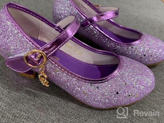 img 1 attached to ALPHELIGANCE Sparkly Mary Jane Flats - Princess Dress Shoes for Girls review by Ralph Foster