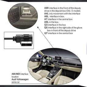 img 2 attached to 🔌 Enhance Your Audi Experience: JIMAT Audi AMI MDI MMI USB AUX Audio Cable for USB Music & Phone Charging in A3 A4 A5 A6 S5 A8 Q7 S4 VW (Not for Phone Music)