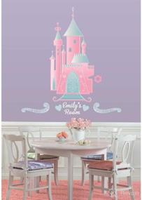 img 2 attached to 🏰 Transform Your Space with Roommates Rmk1785Gm Disney Princess Castle Peel and Stick Giant Wall Decal with Personalization