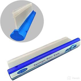 img 1 attached to 🚗 Car Handheld Silicone Water Blade Squeegee, 12 Inch Upgrade 3-Layer for Car Wash Body Cleaning, Better Than Car Drying Towel (Blue)