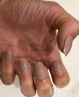img 1 attached to Chic And Classy: 24PCS Edary Ballerina Fake Nails In Nude Pure Color Matte Coffin Design For Women review by Anthony Mcgarry