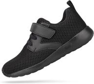 footfox adjustable lightweight breathable athletic girls' shoes - athletic logo