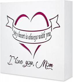 img 4 attached to Valentine'S Day Gift Idea: KAUZA Wood Wall Art Plaque For Mom!