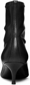 img 1 attached to Stay Fashion Forward With YDN Women'S Low & High Heels Ankle Booties In Leather! Perfect For Formal Dressing In US Size 4-15