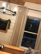 картинка 1 прикреплена к отзыву 🏠 Linen Curtains Natural Linen Blended Rod Pocket Panels: Light Reducing Privacy Drapes for Living Room and Bedroom - Energy Saving Window Treatments (2 Panels, Angora, 52" W x 84" L) от Quvarious Morrow