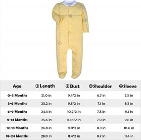 img 3 attached to Warm Footed Onesie Sleeper With Snap Closure For Baby Winter Pajamas