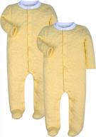 warm footed onesie sleeper with snap closure for baby winter pajamas logo