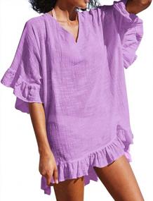 img 3 attached to Women'S Summer Beach Cover Up Tunic Dress - Cute And Stylish