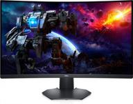 💻 dell s3222dgm 31.5 inch freesync monitor, 800x600p resolution, 120hz refresh rate, curved display, adaptive sync, model 210azzr, hdmi connection, led backlighting logo