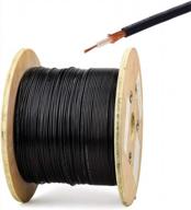 superbat rf rg174 коаксиальный коаксиальный кабель черный 50 ом mini rg-174 голый для радиокабеля или diy антенный провод 17 футов логотип